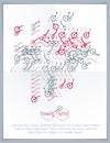 Technological innovative vector poster made with abstract lines.