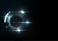 Technological interface security system abstract background vector
