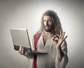 Technological Jesus Royalty Free Stock Photo