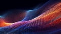 Technological Symphony: An Abstract Exploration of the Combination of Particles and Mesh Textures.