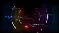 Technological system encryption future circuit hud interface background vector Royalty Free Stock Photo
