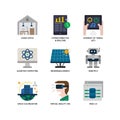 Technologies Disruption icon set