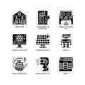 Technologies Disruption icon set