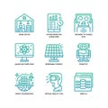 Technologies Disruption icon set