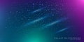 Colorful Space Galaxy Background with Shining Stars, Stardust and Nebula. Vector Illustration for artwork, party flyers, posters, Royalty Free Stock Photo