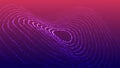 Technology background. Abstract circular wave of particles. Futuristic dotted wave. Visualization of sound waves. Plexus Royalty Free Stock Photo