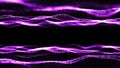 Technology background. Abstract digital particle wave. Futuristic abstract waves glowing grid curves dynamic flowing Royalty Free Stock Photo