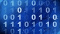 Technology background in binary code, cyber attack, and programming exploring world of digital communication and computer code Royalty Free Stock Photo