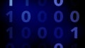 Technology background binary code and cyber security in digital technology science with binary numbers and computer programming Royalty Free Stock Photo