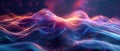 Technology background, A captivating translucent swirl of colors dominates the composition, set against a sleek virtual