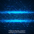 Technology background with circuit boards elements