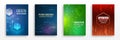 Technology background design, booklet, leaflet, annual report layout. Science cover design for business presentation. High-tech Royalty Free Stock Photo