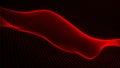 Technology background . Futuristic point wave. Abstract digital wave of particles. Dark background. Connection structure Royalty Free Stock Photo