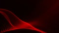 Technology background . Futuristic point wave. Abstract digital wave of particles. Dark background. Connection structure Royalty Free Stock Photo