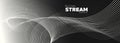 Technology Background. Gray Particle Future. Royalty Free Stock Photo