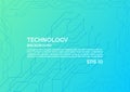 Technology background light line node style modern gradient colorful