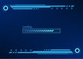 Technology background Technology loading screen showing data processing power. Suitable for illustration, poster, game screen,