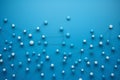 Technology background net white polygon abstract science tech atom networking connect blue digital Royalty Free Stock Photo