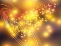 Technology background yellow futuristic abstract with bright lights