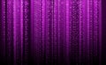 Technology Binary abstract background, matrix style, purple color, falling numbers. Digital binary data flow dust on Royalty Free Stock Photo