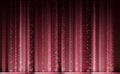 Technology Binary abstract background, matrix style, red color, falling numbers. Digital binary data flow dust on screen Royalty Free Stock Photo