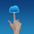 Technology cloud computing concept Royalty Free Stock Photo