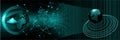 Technology cogs binary web glob background. virtual concept.world network technology communication background.