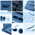Technology collage Royalty Free Stock Photo
