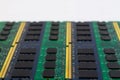 Technology computer component RAM background with copyspace and Royalty Free Stock Photo