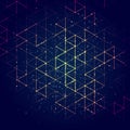Technology concept abstract polygonal background. Vector illustration Royalty Free Stock Photo