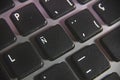 Spanish laptop keyboard key detail Royalty Free Stock Photo