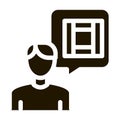 technology consultant icon Vector Glyph Illustration