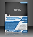 Technology Consulting Flyer Royalty Free Stock Photo
