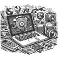 Technology and Creativity Concept vector