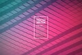 Technology 3D Waveform Abstract Vector Background Royalty Free Stock Photo