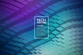 Technology 3D Waveform Abstract Vector Background Royalty Free Stock Photo