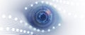 Technology eye data background, idea of global business solution Royalty Free Stock Photo