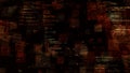 Technology data binary code network conveying connectivity, complexity and data flood of modern digital age. Animation Royalty Free Stock Photo