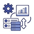 Technology Data Server Analytics Automation Icon