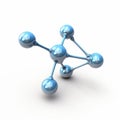 Super Detailed 3d Render Of Isolated Oxygen Molecule On White Background