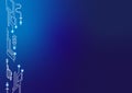 technology digital background. blue gradient background use for your design. Royalty Free Stock Photo