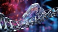 technology dna robot Royalty Free Stock Photo