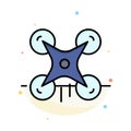 Technology, Drone, Camera, Image Abstract Flat Color Icon Template