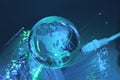 Technology earth globe Royalty Free Stock Photo