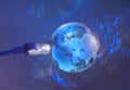 Technology earth globe Royalty Free Stock Photo