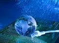 Technology earth globe Royalty Free Stock Photo