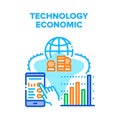 Technology Economic Finance Vector Concept Color