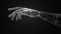 technology fading robot hand Royalty Free Stock Photo