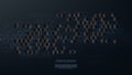 Technology futuristic hexagonal abstract computer system connection background vector Royalty Free Stock Photo