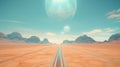 technology futuristic road background